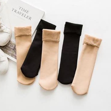 Tất LÓT LÔNG nữ Cao Cổ phong cách vintage hàn quốc - labi