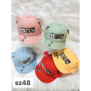 Nón kết nhung dog vải mềm cho bé