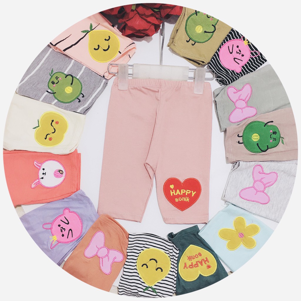 Quần legging thêu (siêu phẩm mùa hè) siêu cute cho bé gái size 6-16kg