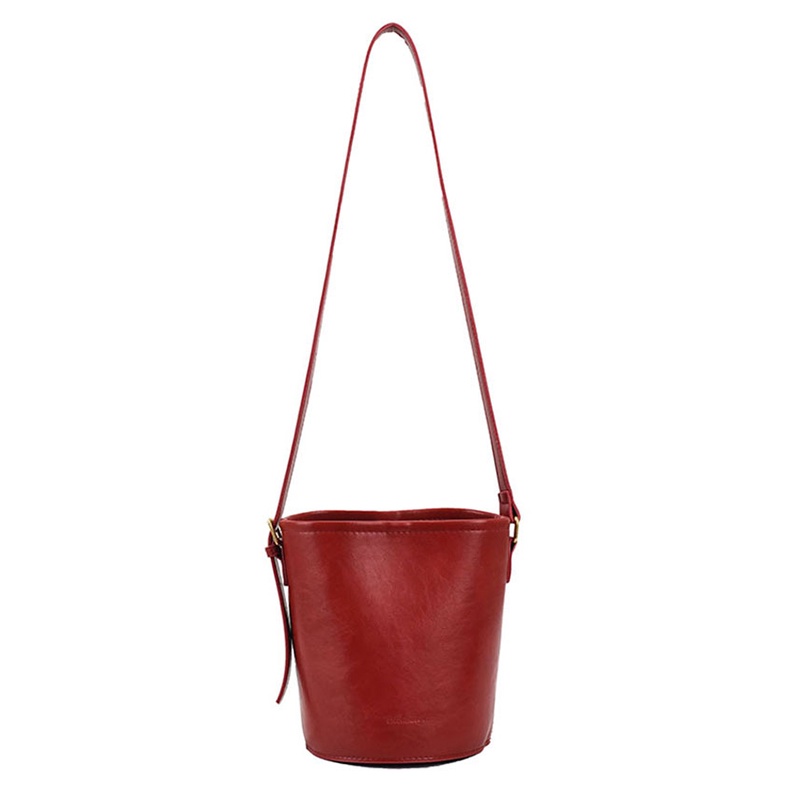 Túi đeo chéo IELGY dạng xô đơn giản phong cách retro cho nữ