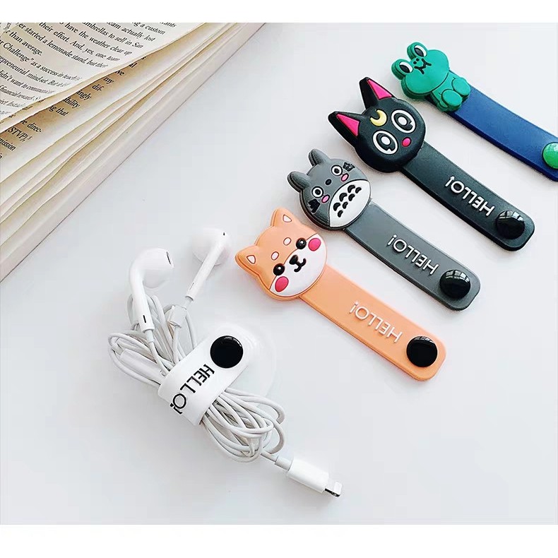 Dây kẹp tai nghe, kẹp sạc chống rối hiệu quả