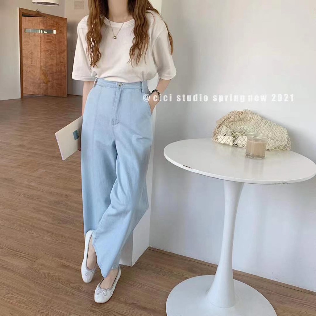 QUẦN SUÔNG TRƠN GÂN TRƯỚC QS852