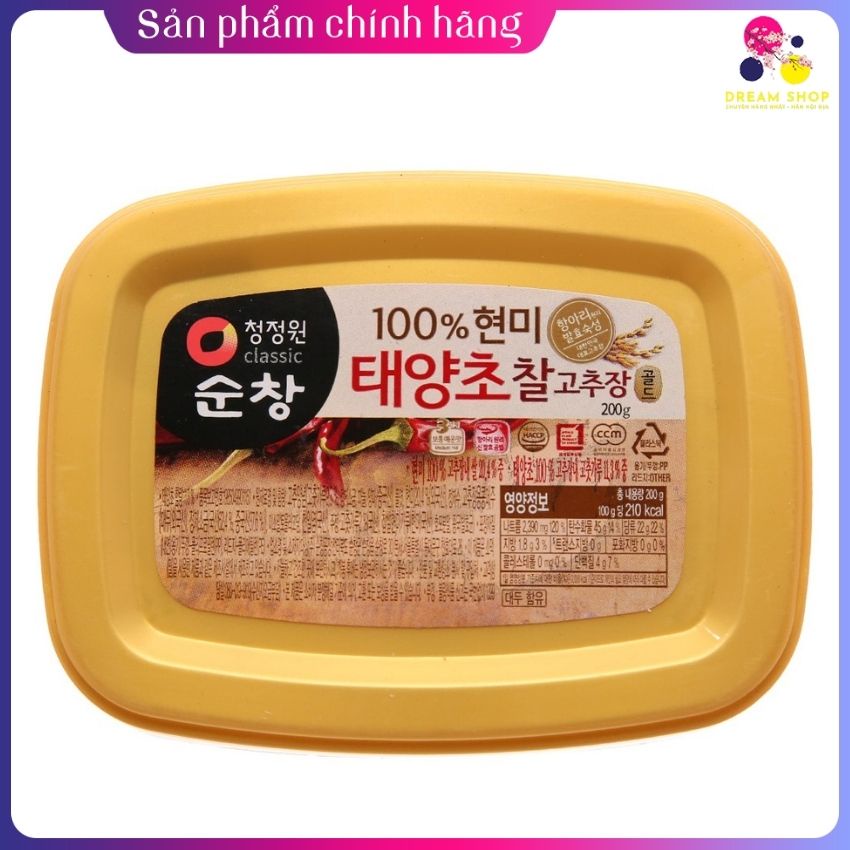 Daesang tương ớt gạo lứt Chung Jung One Hàn Quốc [ hộp 200gr ] -Dreamshop.vn