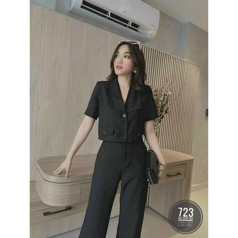 (Free Ship) MẪU THỜI TRANG CÔNG SỞ - SÉT BỘ ÁO VEST SƠ MI PHỐI QUẦN ÂU CÙNG MÀU MẶC ĐI LÀM TINH TẾ LỊCH SỰ UP Shop VLTN