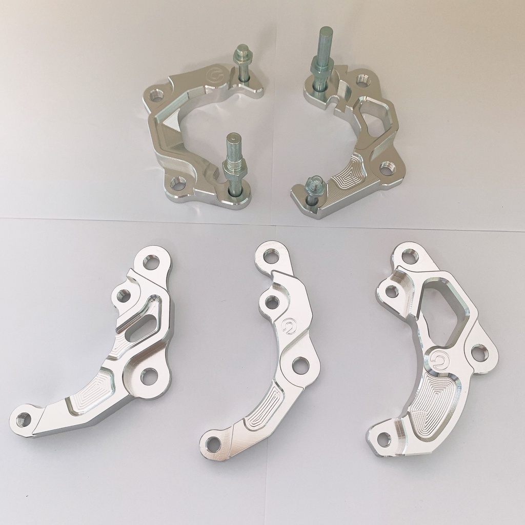 PÁT CNC - Pát Trước xe Exciter (Ex150) gắn Heo Dầu Zin, Heo Dầu 2piston đối xứng đi đĩa 245mm 260mm 290mm
