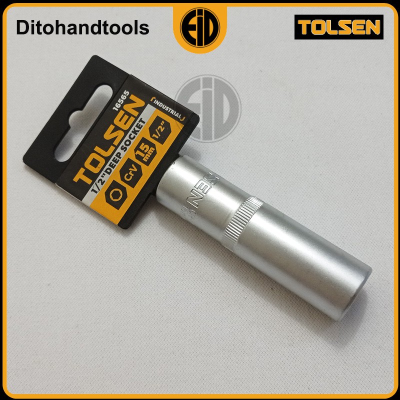 Đầu tuýp dài công nghiệp 1/2" 15mm Tolsen 16565