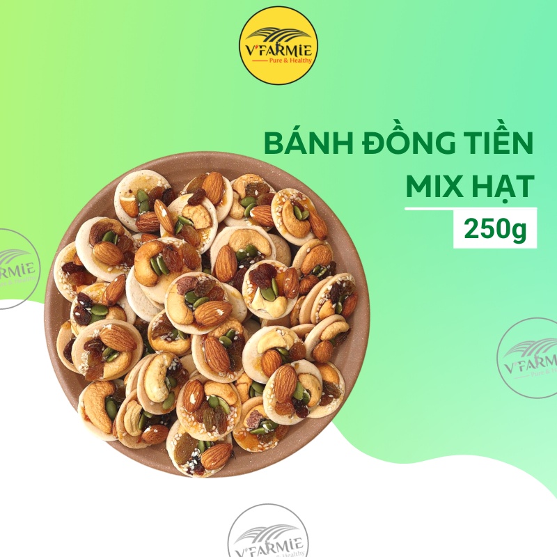 Bánh ăn vặt mix hạt và trái cây sấy 250g