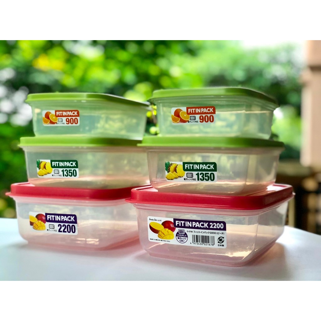 [Hỏa tốc HCM] Hộp Nhựa Nắp Dẻo 900ml SANADA NỘI ĐỊA NHẬT BẢN