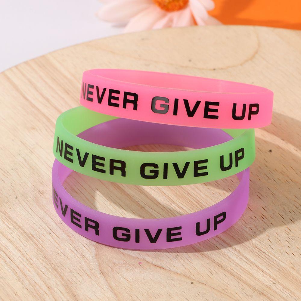 Vòng Đeo Tay In Chữ SUSANS Never Give Up Thời Trang