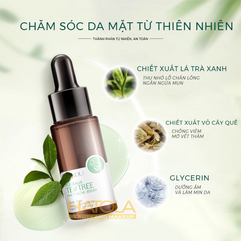 Sét chăm sóc da giảm mụn đơn giản Laikou gồm sữa rửa mặt kem dưỡng serum ngừa mụn giúp da chắc khỏe mịn màng Zentop