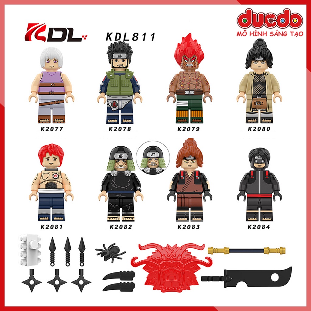 Minifigures các nhân vật trong Naruto mới nhất - Đồ chơi Lắp ghép Xếp hình Mô hình Mini KDL KDL811