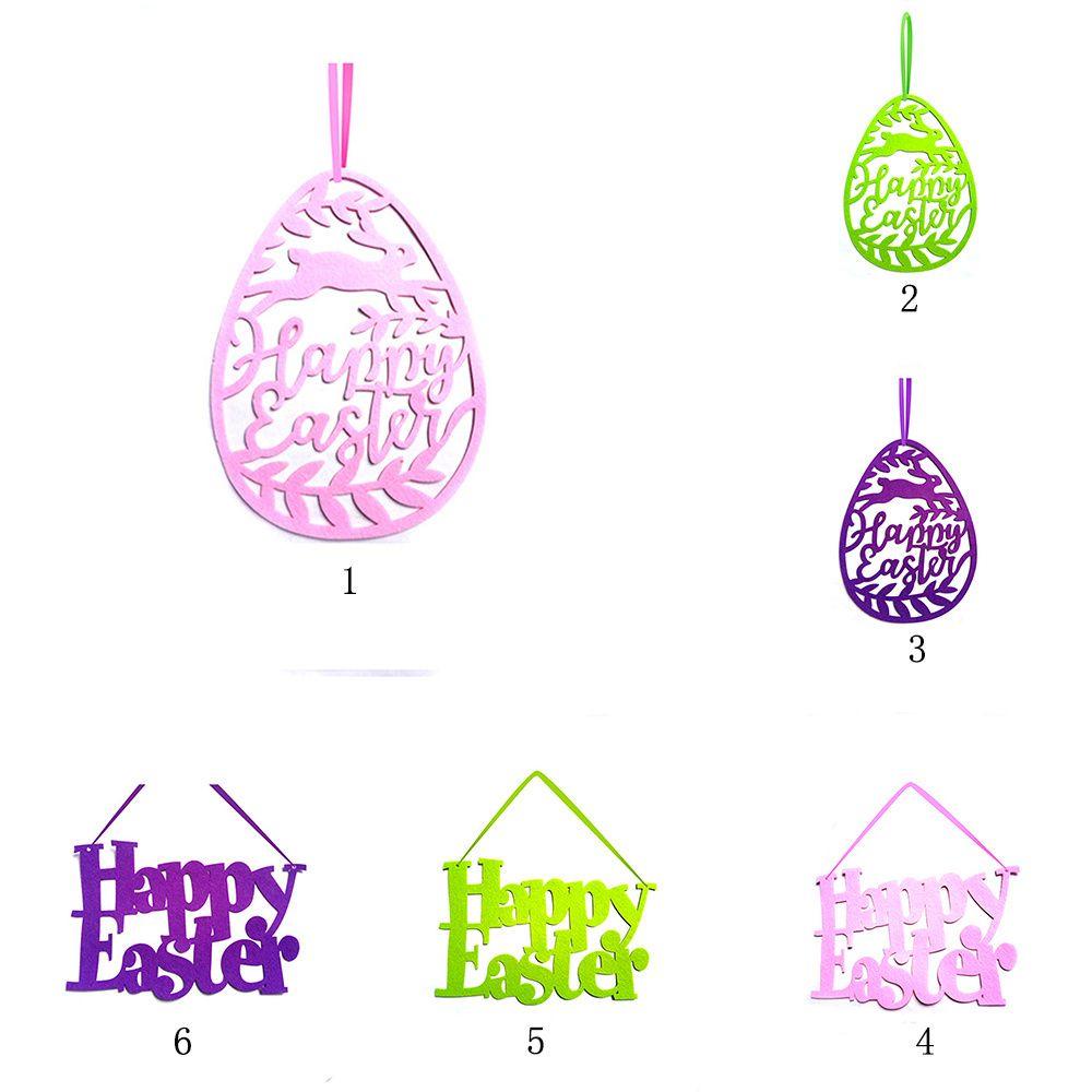 YOLA Tấm Vải Treo Trang Trí Lễ Phục Sinh In Chữ Happy Easter Độc Đáo Xinh