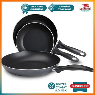 Chảo Chống Dính Sunhouse CT18 - CT30cm, Chảo Trơn Chống Dính Loại Nhôm Tấm Cao Cấp Dẫn Nhiệt Nhanh Tỏa Nhiệt Đều