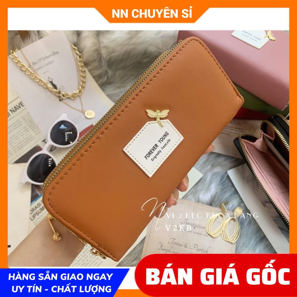 VÍ 2 KÉO LOGO CHUỒN CHUỒN XINH XẮN V1KB - 159 ⚡100% ẢNH THẬT⚡HÀNG QC