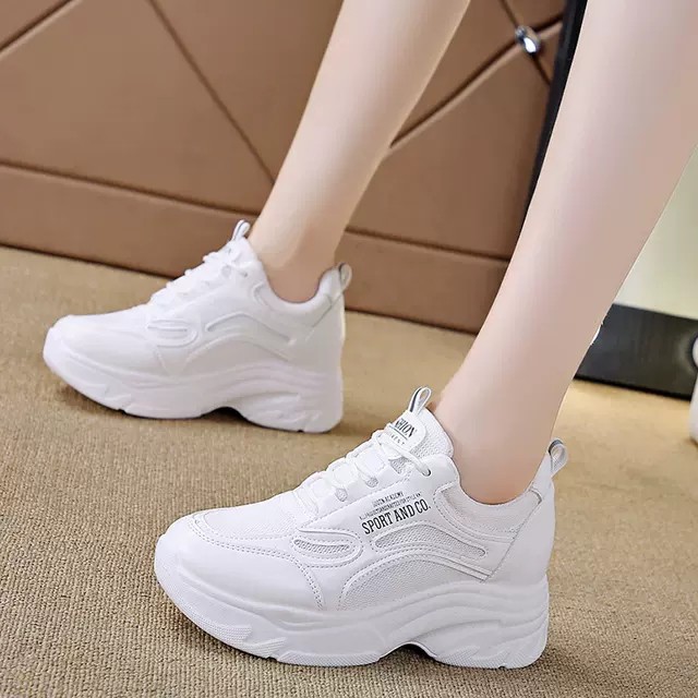 Giày sneaker nữ HAPU Sport Andco đế cao 8cm kiểu dáng thể thao phong cách mới , Hot trend 2021