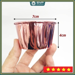 Cup giấy muffin viền nhũ (set 50 cái)