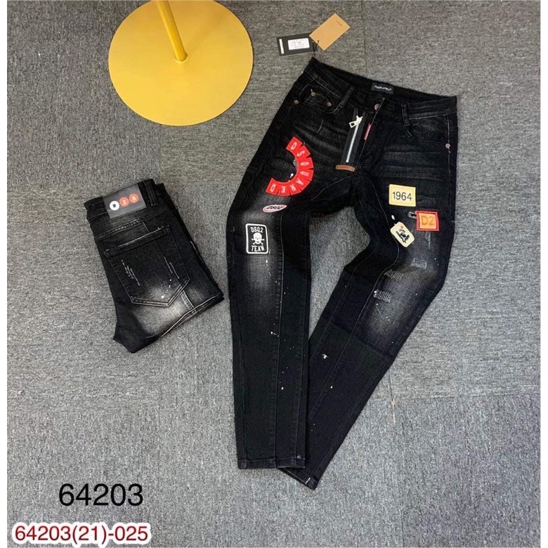 Quần jean nam cao cấp Dsquared2 khoá lệch mới nhất