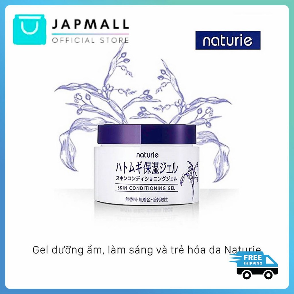 Gel Dưỡng Ẩm Da Hạt Ý Dĩ Naturie Hatomugi Nhật Bản 180g Japmallofficial