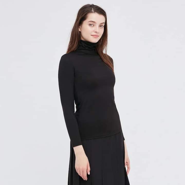 HEATTECH Áo Thun Cổ Lọ Dài Tay Uniqlo mẫu 2021