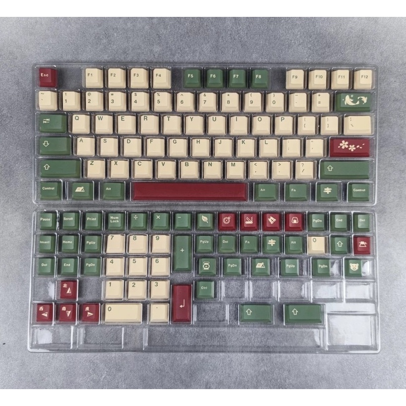 Gói phím cắm trại GMK, 129 phím keycaps Cherry Profile DYE-SUB Cá nhân hóa GMK Keycaps cho Bàn phím cơ / Bàn phím cơ chơi game