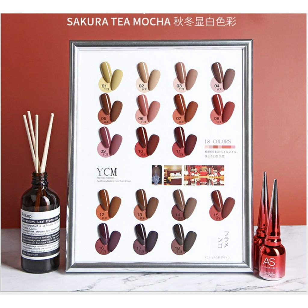 Sơn Gel As mã YCM | Chai đỏ 15ML
