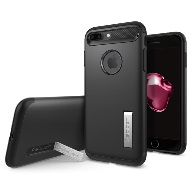 Ốp lưng iphone 7/8 plus Spigen Slim Armor Black USA