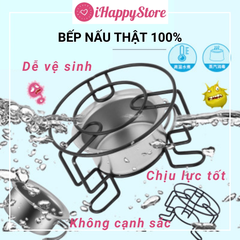 [Hàng Đẹp] Bộ Đồ Chơi Nấu Ăn THẬT Inox Mini Cho Bé Gái, Bé Trai 30 Chi Tiết - iHappyStore