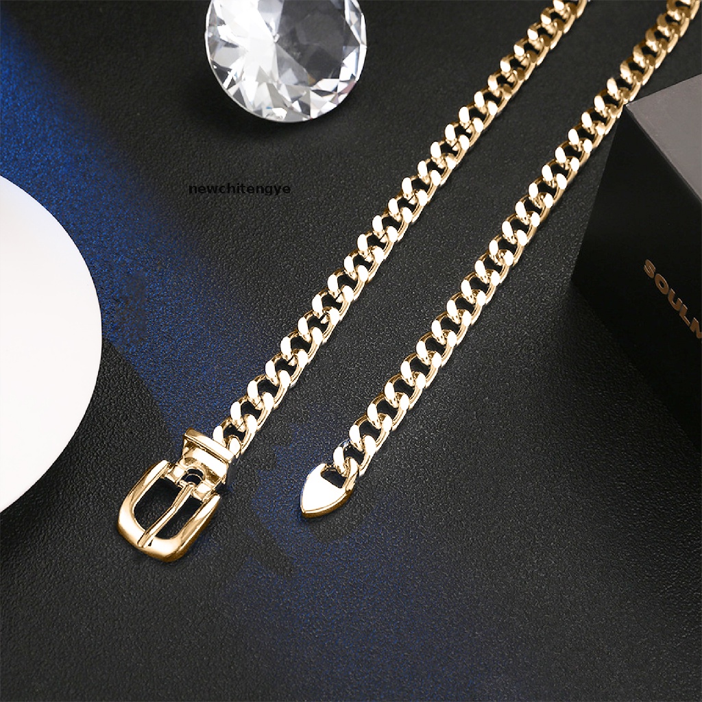 1 Thắt Lưng Dây Xích Kim Loại Có Thể Điều Chỉnh Cho Nữ