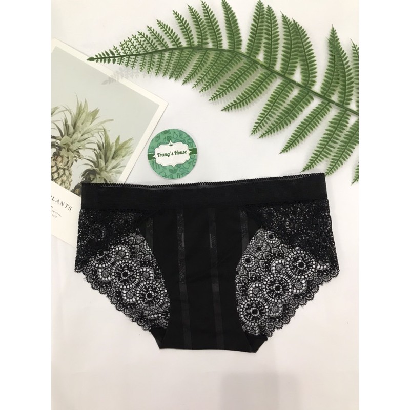 Quần lót nữ pha ren hoa - quần chip su thun lạnh không đường may cao cấp siêu sexy M13 | BigBuy360 - bigbuy360.vn