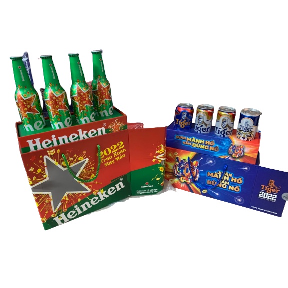 [Q.3] QUẬN 3 [HỎA TỐC] [ĐỘC QUYỀN SHOPEE] [TẾT] HỘP QUÀ TẶNG HEINEKEN HỘP QUÀ KEN HỘP QUÀ BỐN CHAI ALU 4 CHAI ALUMINIUM