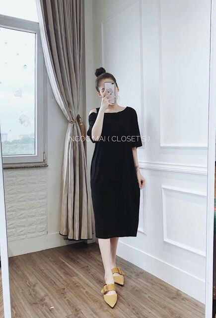 Xả váy lệch vai