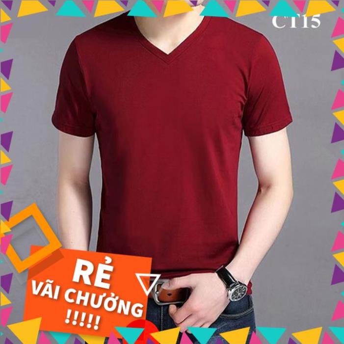 [Hàng Xả Kho Giá Vốn] Áo thun nam cổ tim tay ngắn chất 100% cotton đẹp nhiều màu thời trang _vifa | BigBuy360 - bigbuy360.vn