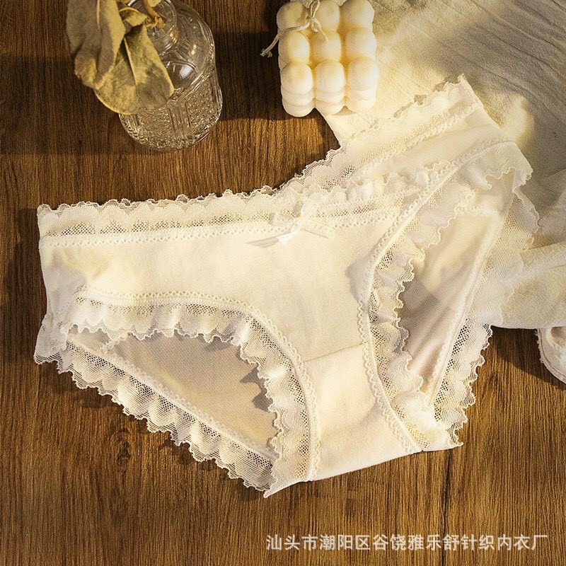 Được chọn màu - Quần lót nữ cao cấp tiểu thư ren trắng