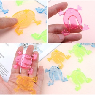 💥💥Đồ chơi con ếch nhảy Vật Lý bằng nhựa trong suốt thao tác bằng ngón tay cho bé Xanh Đỏ Tím Vàng Hồng💥💥