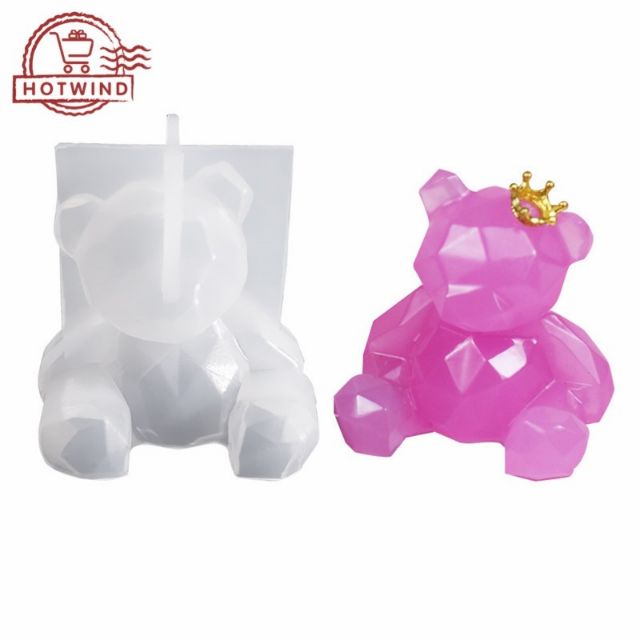 Khuôn silicone đúc resin chú gấu