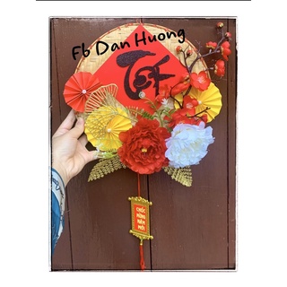 Mẹt hoa trang trí Tết đường kính 30cm