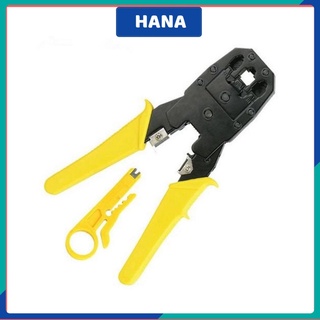Kìm bấm mạng đa năng cao cấp dùng cắt và bấm đầu dây mạng, hàng chuẩn, xịn – Tặng 20 hạt mạng