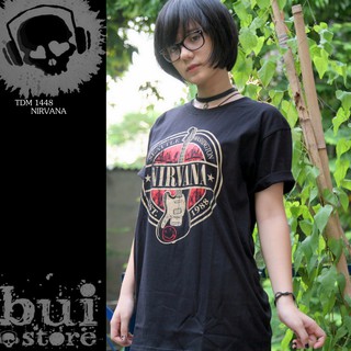 [Mã BUIS45K giảm 45k] Áo Rock band tee phông / thun Nirvana - 100% cottong Thái Lan