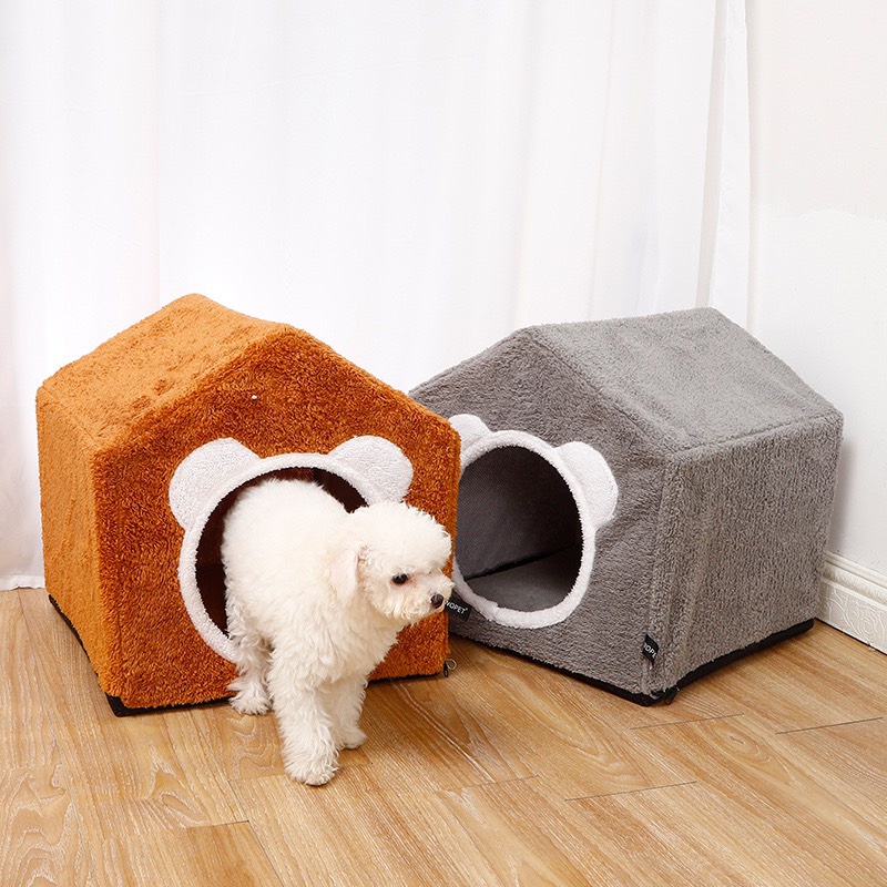 Nhà khung ống nhựa cho chó mèo kích thước 41*41*41cm - Đệm, ổ nằm cho chó mèo