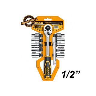 Bộ 12 đầu tuýp Ingco HKTS12122