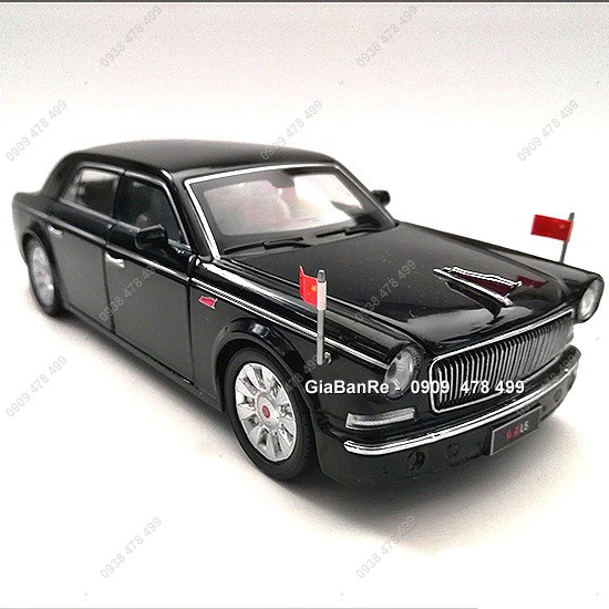 Xe Mô Hình Kim Loại Siêu Xe Hồng Kì Hongqi L5 Faw Tỉ Lệ 1:32  - 9727