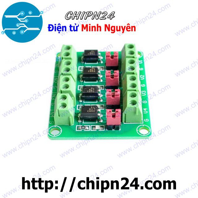 [1 CÁI] Mạch ra chân Opto Cách Ly 4 Kênh PC817