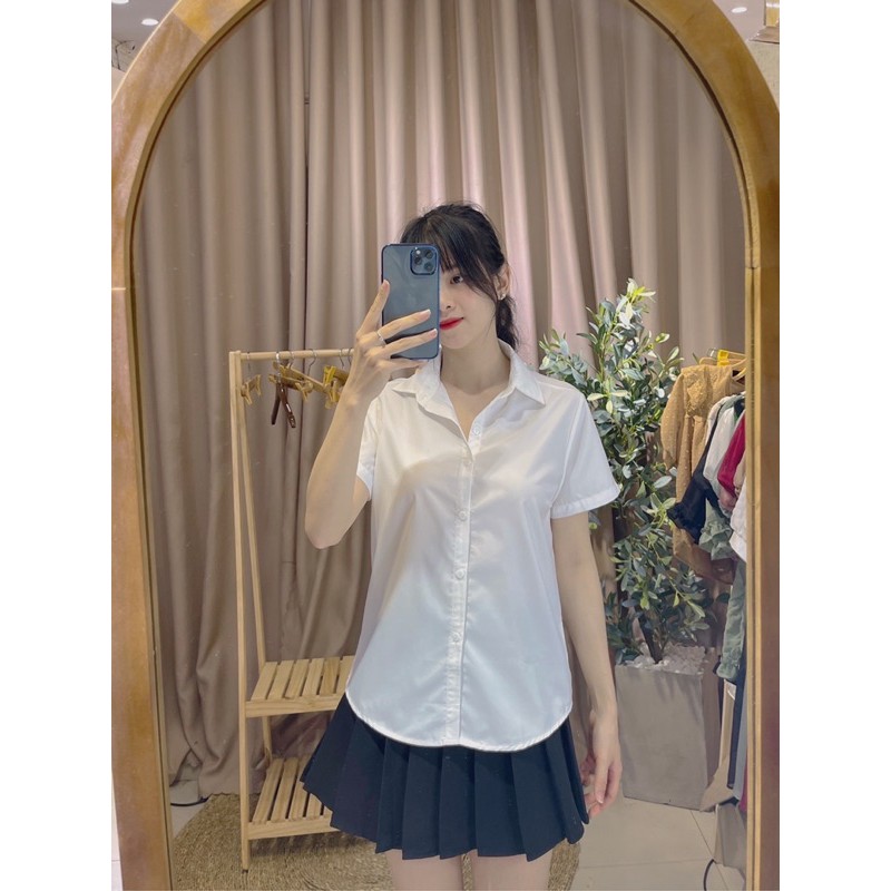 SƠ MI TRƠN CỔ ĐÚC NGẮN TAY CHẤT ĐẸP GIÁ HẠT DẺ !!! | BigBuy360 - bigbuy360.vn