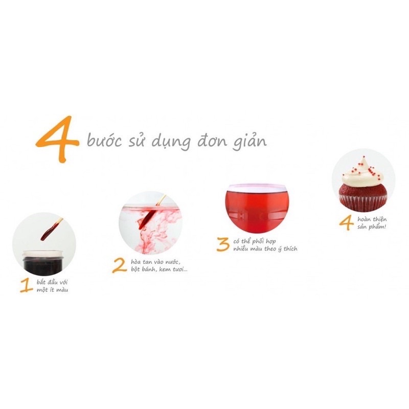 Màu thực phẩm Vcolors 15g