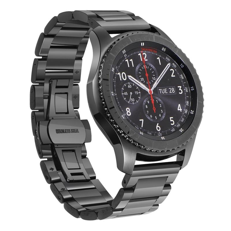 Dây đeo inox thay thế cho đồng hồ thông minh Samsung Gear S3 Frontier S3 CL kèm dụng cụ điều chỉnh