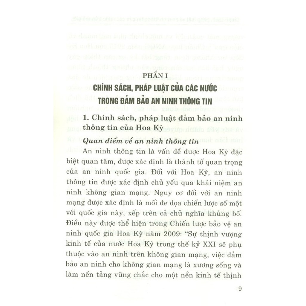 Sách - Chính Sách, Pháp Luật Về An Ninh Thông Tin Của Các Nước Trên Thế Giới
