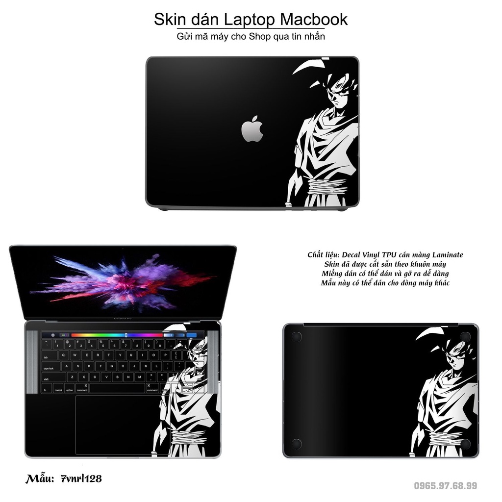 Skin dán Macbook mẫu Dragon Ball (đã cắt sẵn, inbox mã máy cho shop)