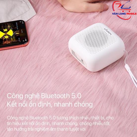 Loa TWS Bluetooth 5.0 VIVAN VS1 Chính Hãng Chất Âm Tốt Bass Mạnh Chống Nước IPX5 5W Thời Lượng Pin Dài Đến 10H _1