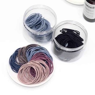 Set 5 dây buộc tóc mix màu, dây buộc tóc