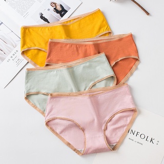 Quần Lót Nữ Cotton Viền Ren Mềm Mịn Nâng mông kháng khuẩn tôn dáng